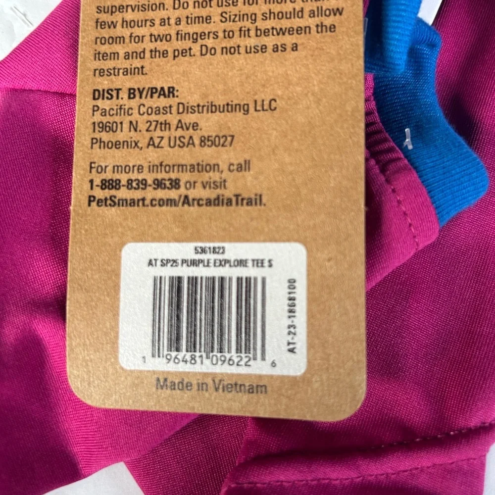 New Top Paw EXPLORE Bright & Breezy dog t-shirt S